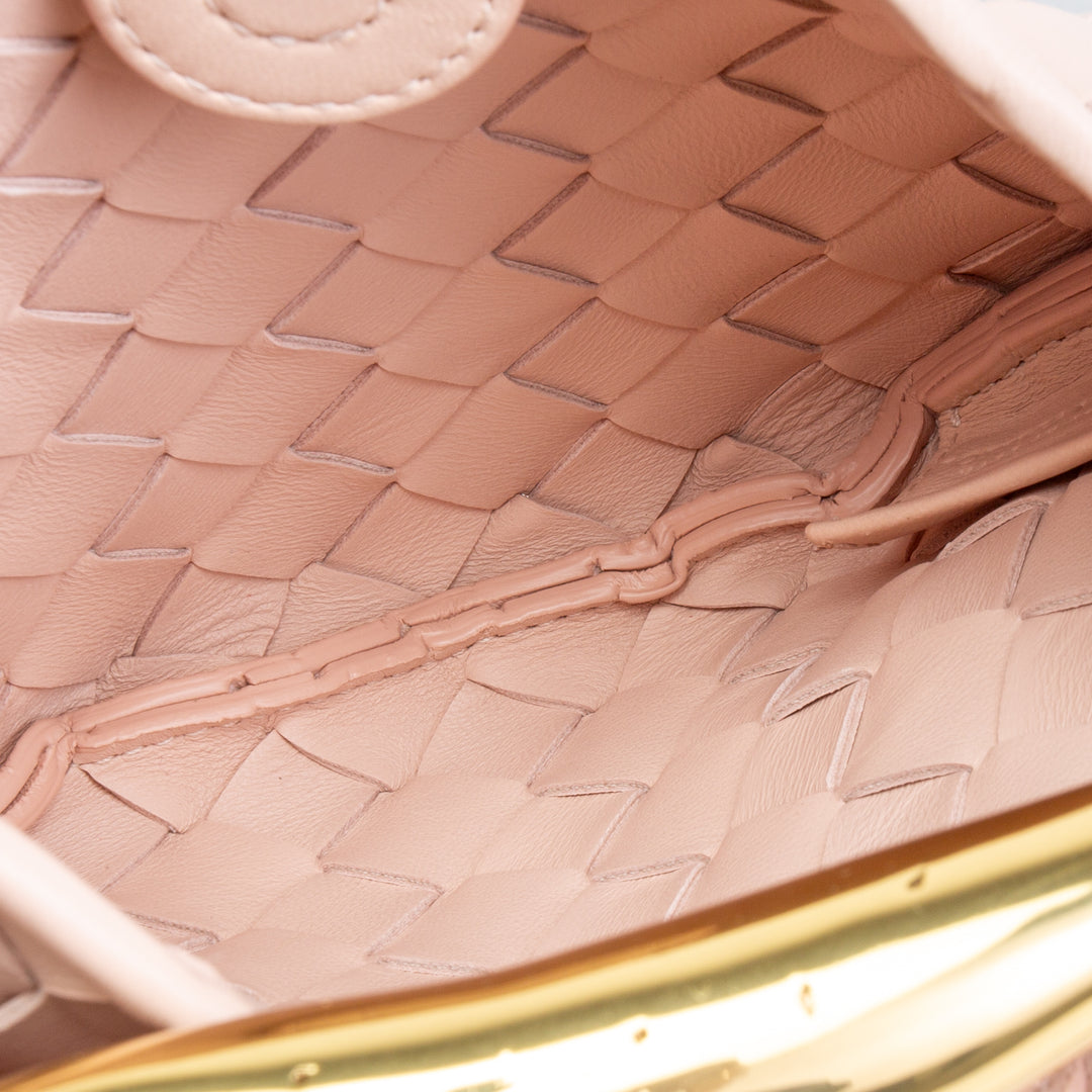 BOTTEGA VENETA Intrecciato Mini Sardine Umhängetasche - Lotus Pink