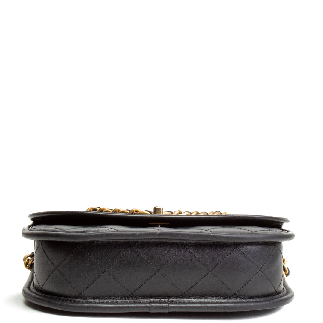 CHANEL Messenger Flap Bag - Black