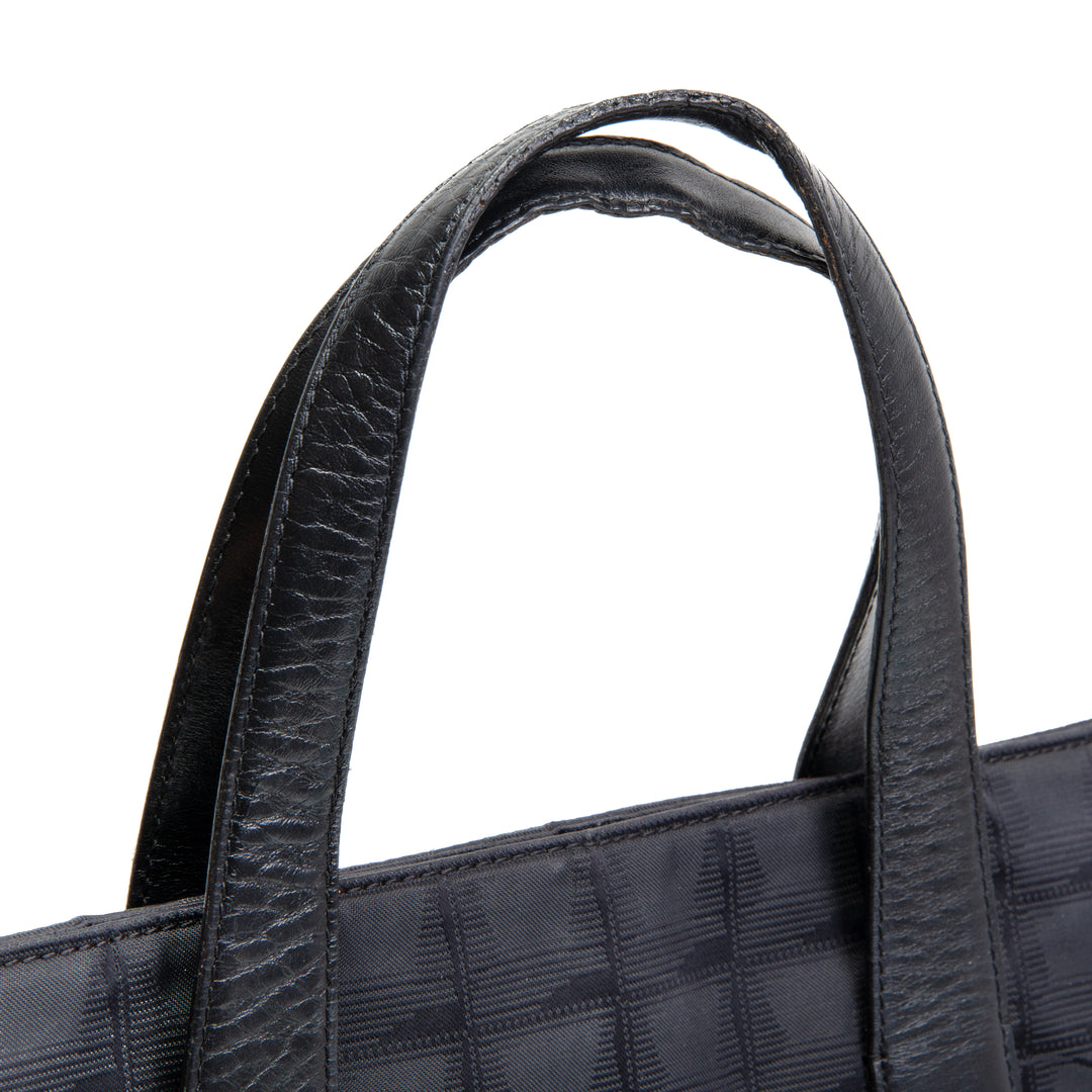 CHANEL Vintage Canvas Travel Ligne Tote - Schwarz OUTLET FINAL SALE