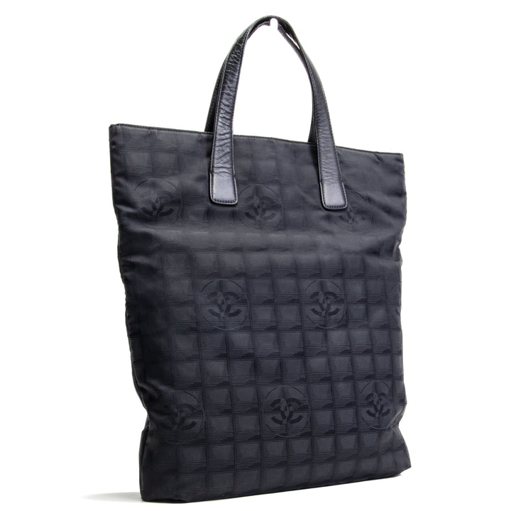 CHANEL Vintage Canvas Travel Ligne Tote - Schwarz OUTLET FINAL SALE