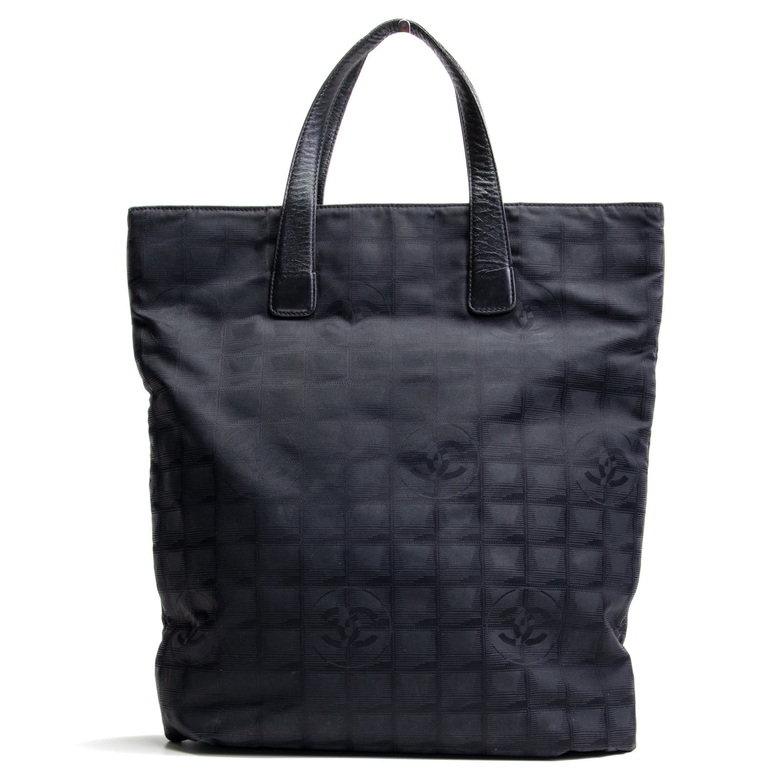 CHANEL Vintage Canvas Travel Ligne Tote - Schwarz OUTLET FINAL SALE