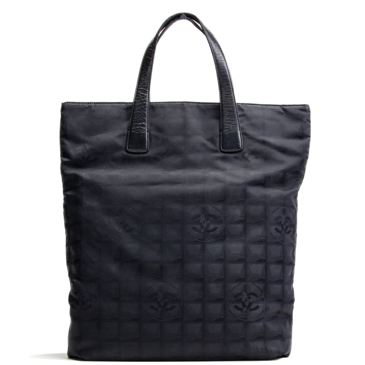 CHANEL Vintage Canvas Travel Ligne Tote - Schwarz OUTLET FINAL SALE