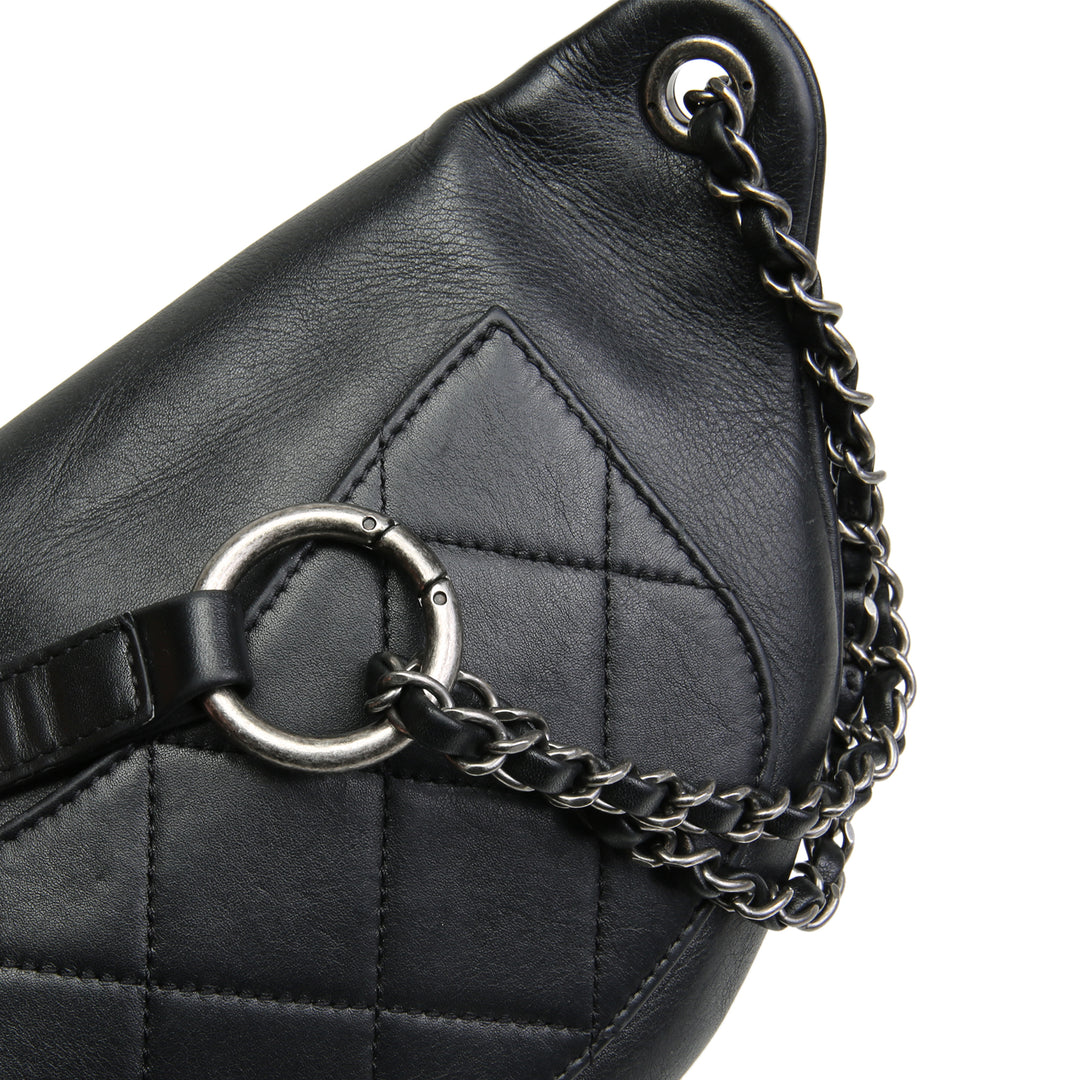 Chanel -Kette 20s Signes Tailentasche - Schwarz