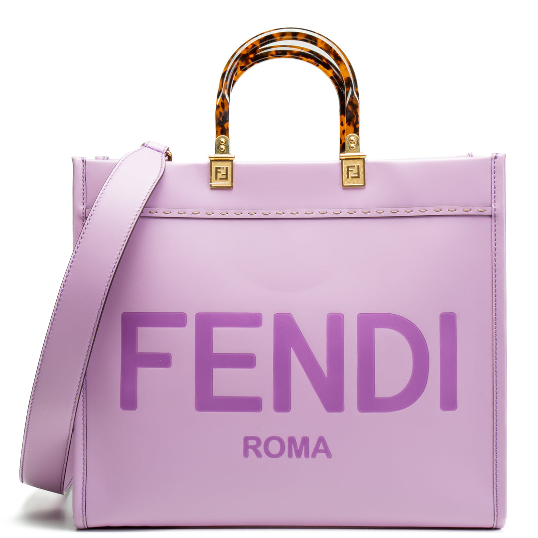 FENDI Medium Sunshine Shopper Tote - Lilac