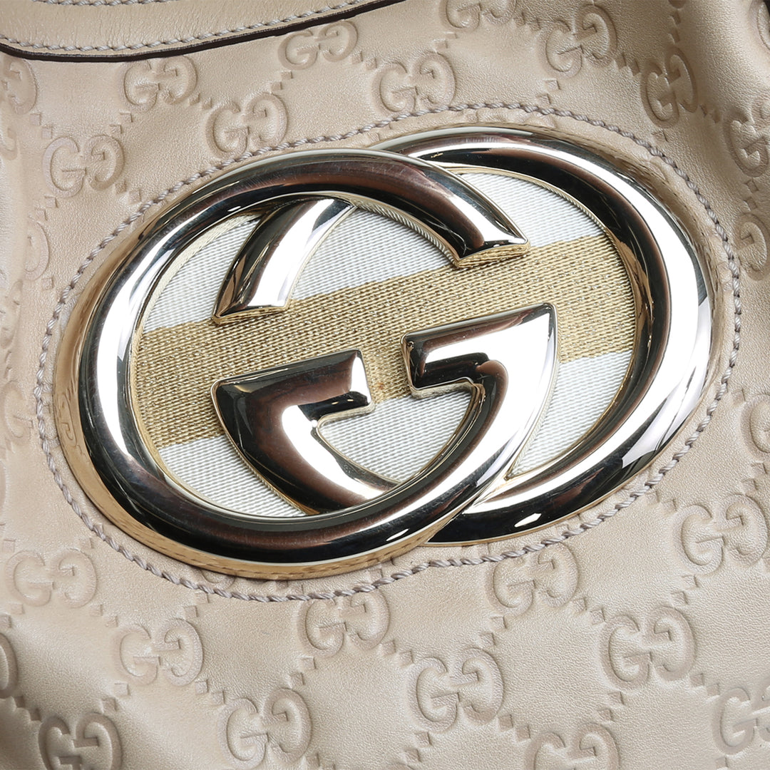 GUCCI Britt Große Tragetasche - Beige