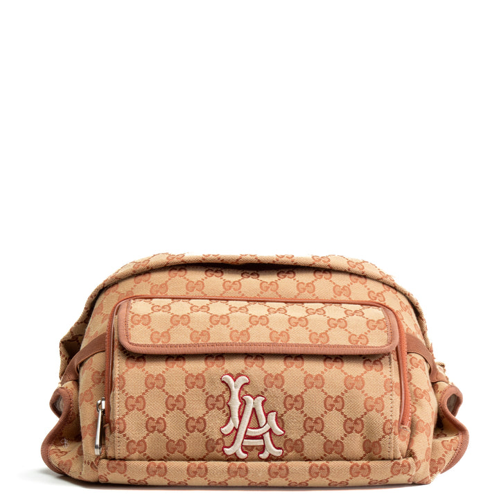 Wandelbare Gürteltasche „LA Dodgers“ aus GG-Canvas von GUCCI x MLB