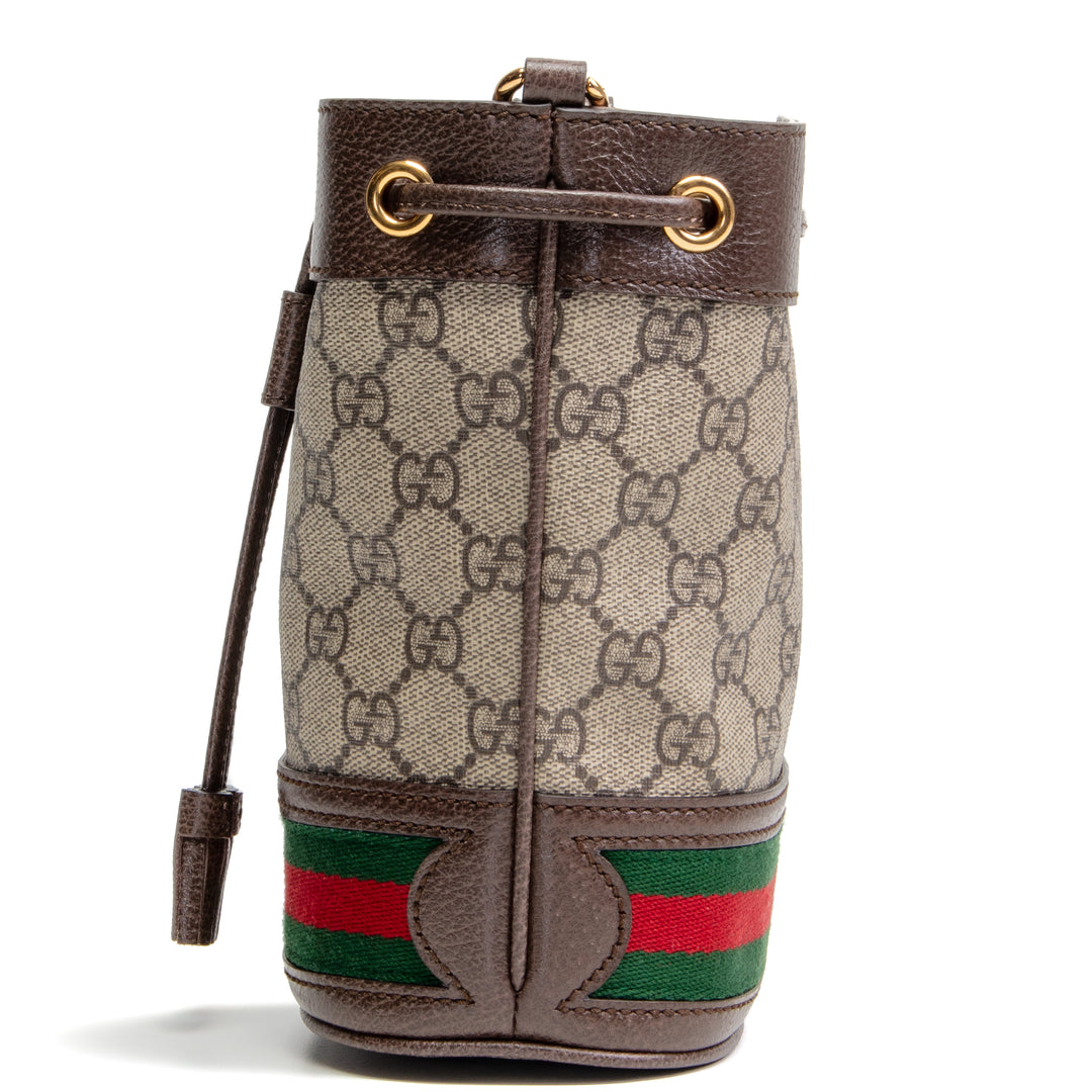 GUCCI - GG Supreme Mini Ophidia Bucket Bag