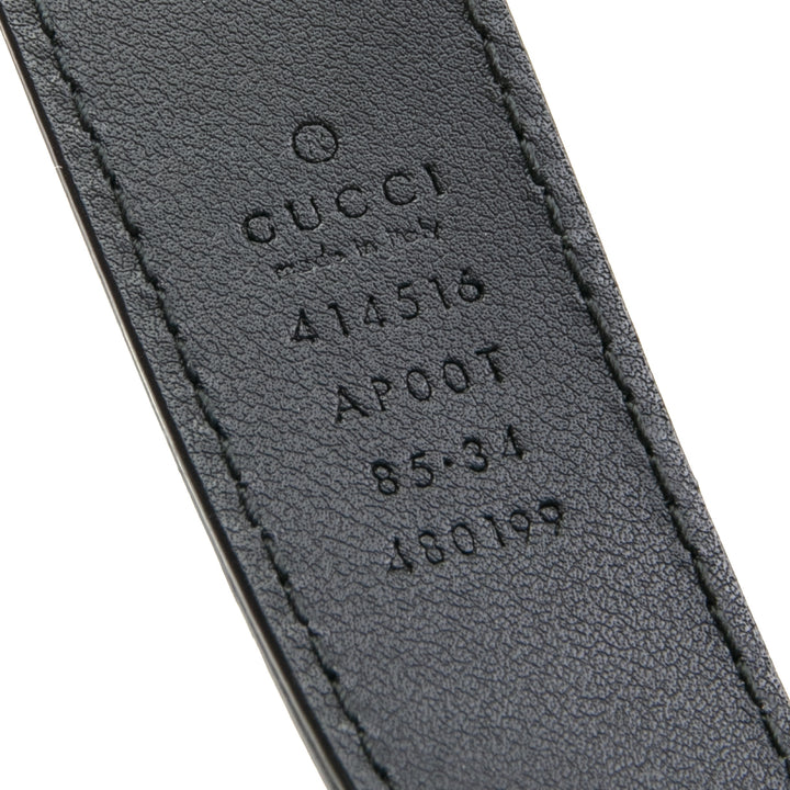 GUCCI GG Schmaler Marmont-Gürtel - Schwarz