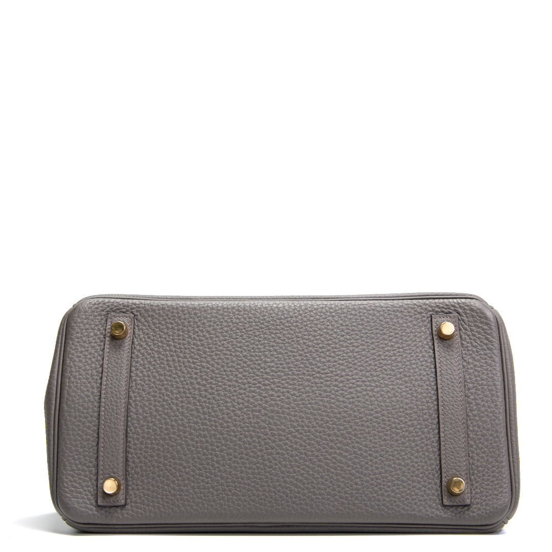 HERMES Togo Birkin 30 - Gris Asphalta (Grau)