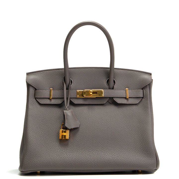 HERMES Togo Birkin 30 - Gris Asphalta (Grau)