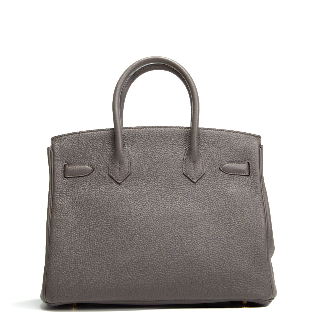 HERMES Togo Birkin 30 - Gris Asphalta (Grau)