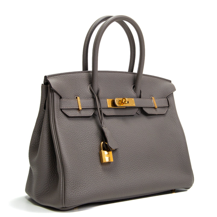 HERMES Togo Birkin 30 - Gris Asphalta (Grau)