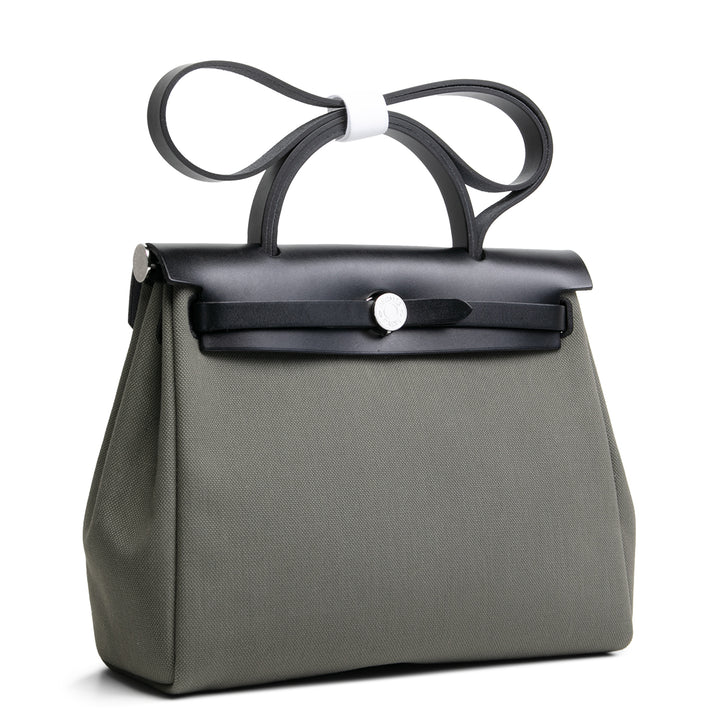 HERMÈS Herbag Zip Retourne 31 - Vert De Gris/Noir (2024)