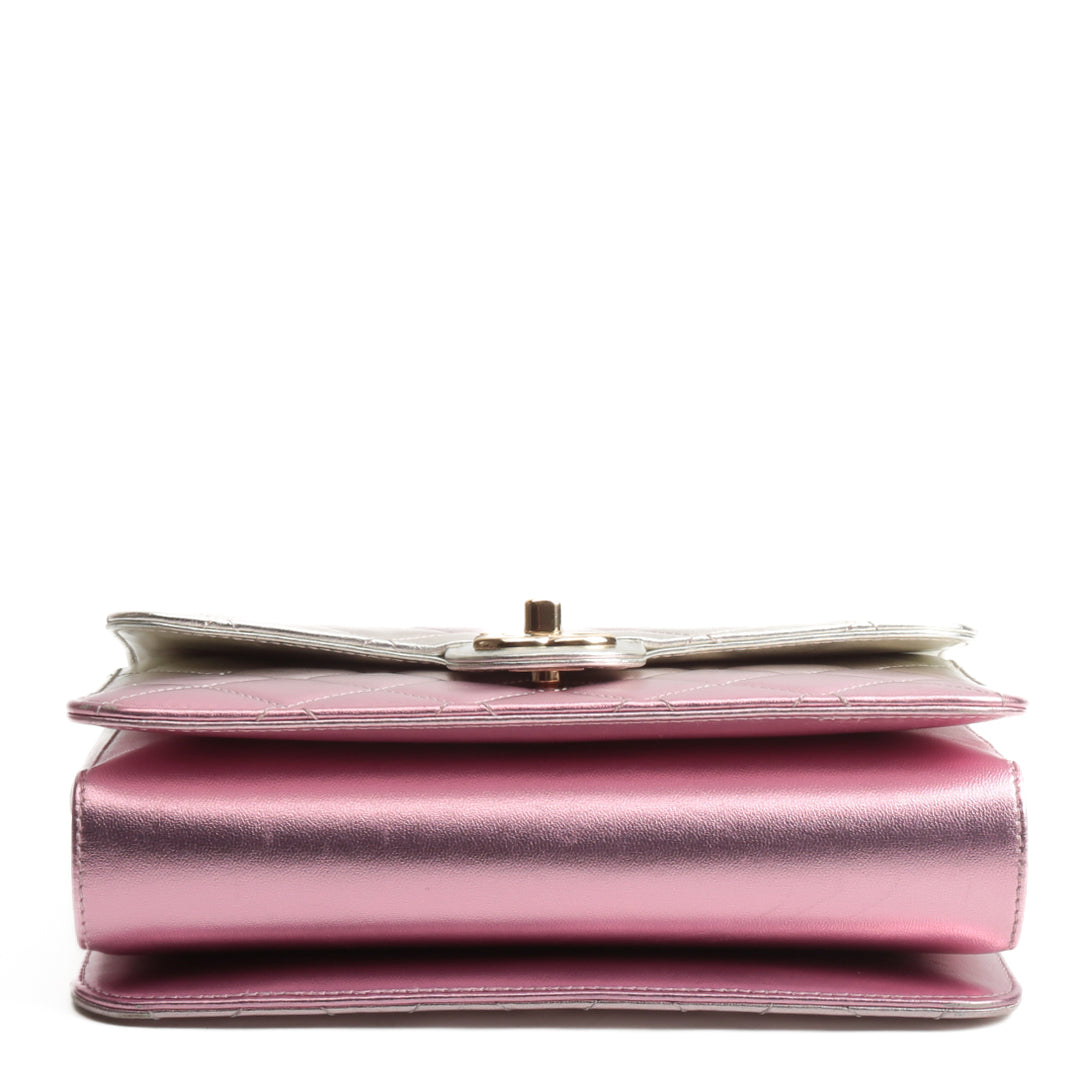 CHANEL Like A Wallet Flap - Metallic Pink