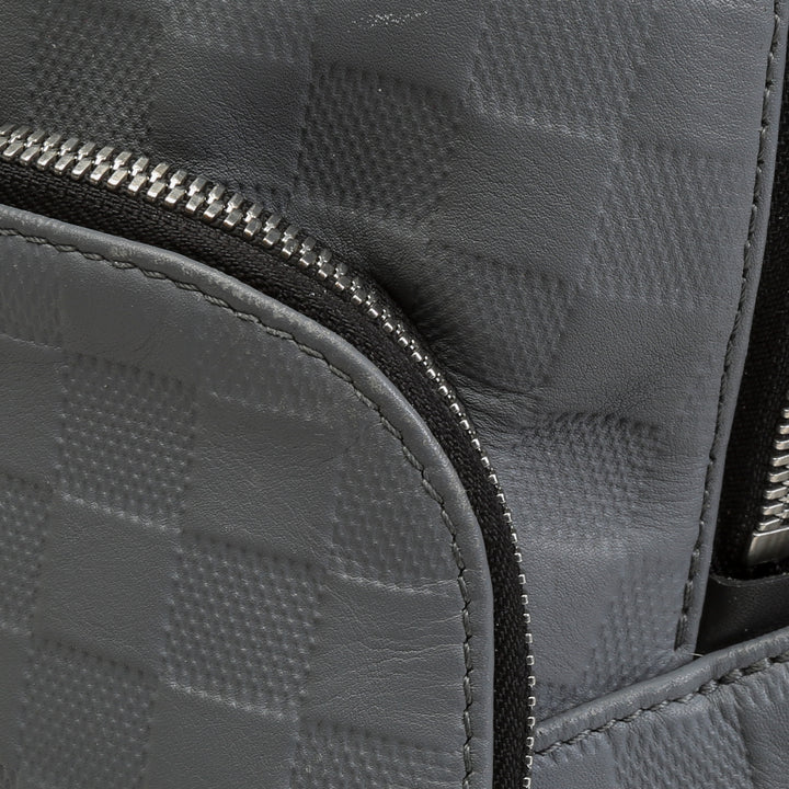 LOUIS VUITTON Avenue Damier Infini Lederrucksack – Grau OUTLET ENDVERKAUF