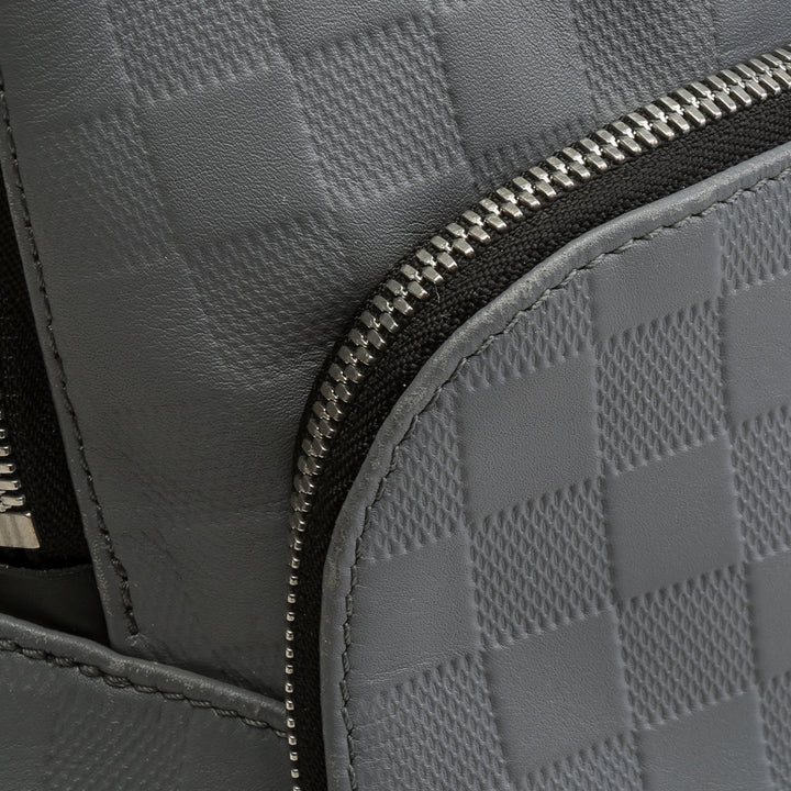 LOUIS VUITTON Avenue Damier Infini Lederrucksack – Grau OUTLET ENDVERKAUF