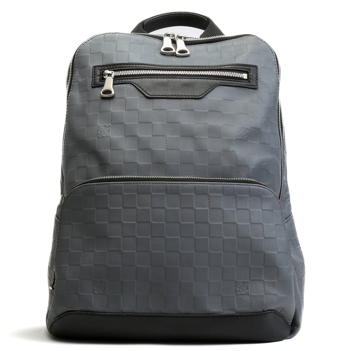 LOUIS VUITTON Avenue Damier Infini Lederrucksack – Grau OUTLET ENDVERKAUF