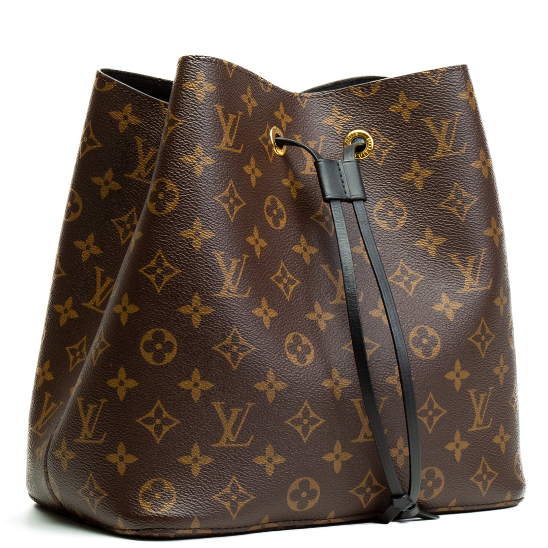 LOUIS VUITTON Monogram Neonoe MM - Black