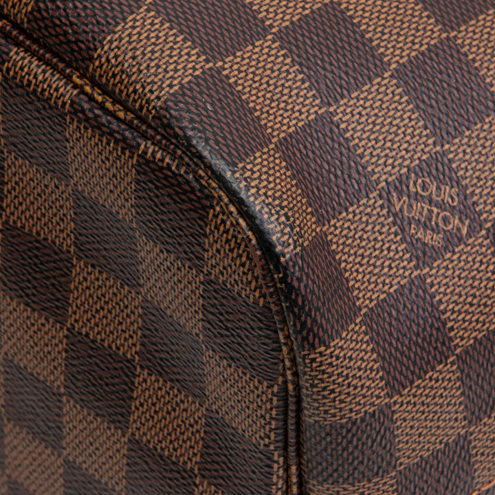 LOUIS VUITTON Damier Ebene Neverfull MM mit Beutel