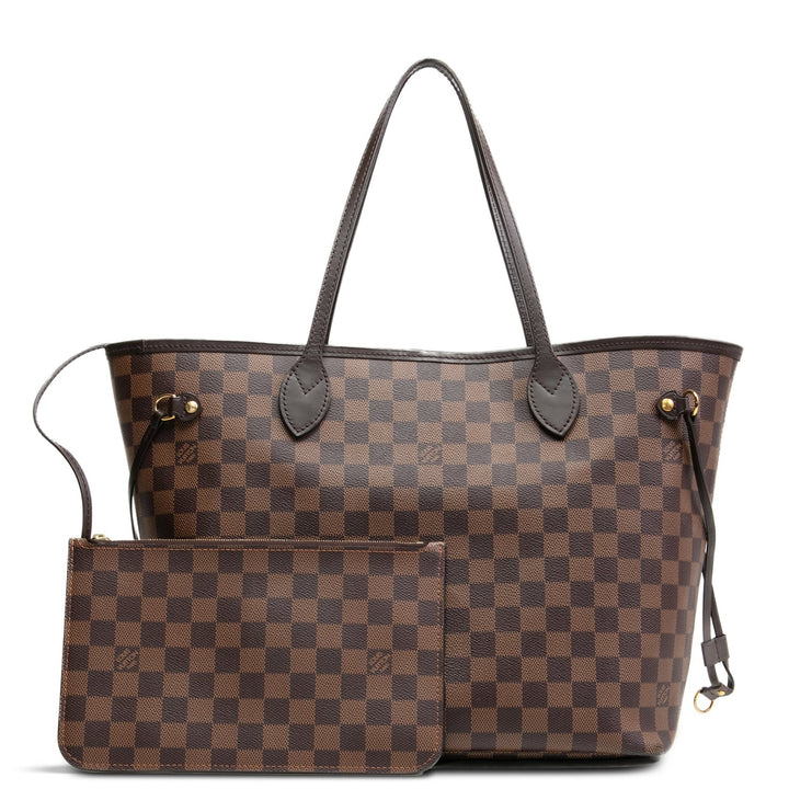 LOUIS VUITTON Damier Ebene Neverfull MM mit Beutel