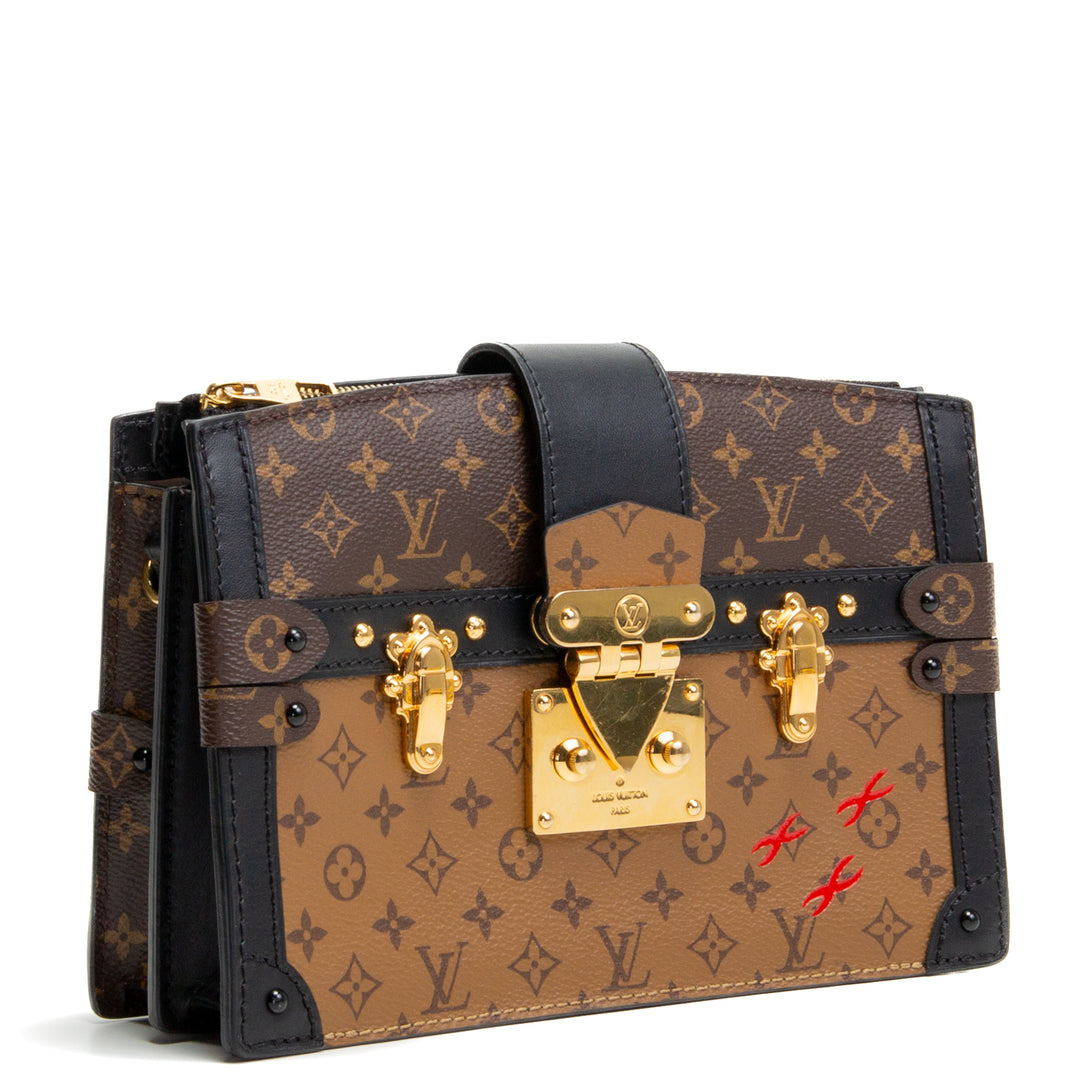 LOUIS VUITTON Weiche Clutch mit umgekehrtem Monogramm