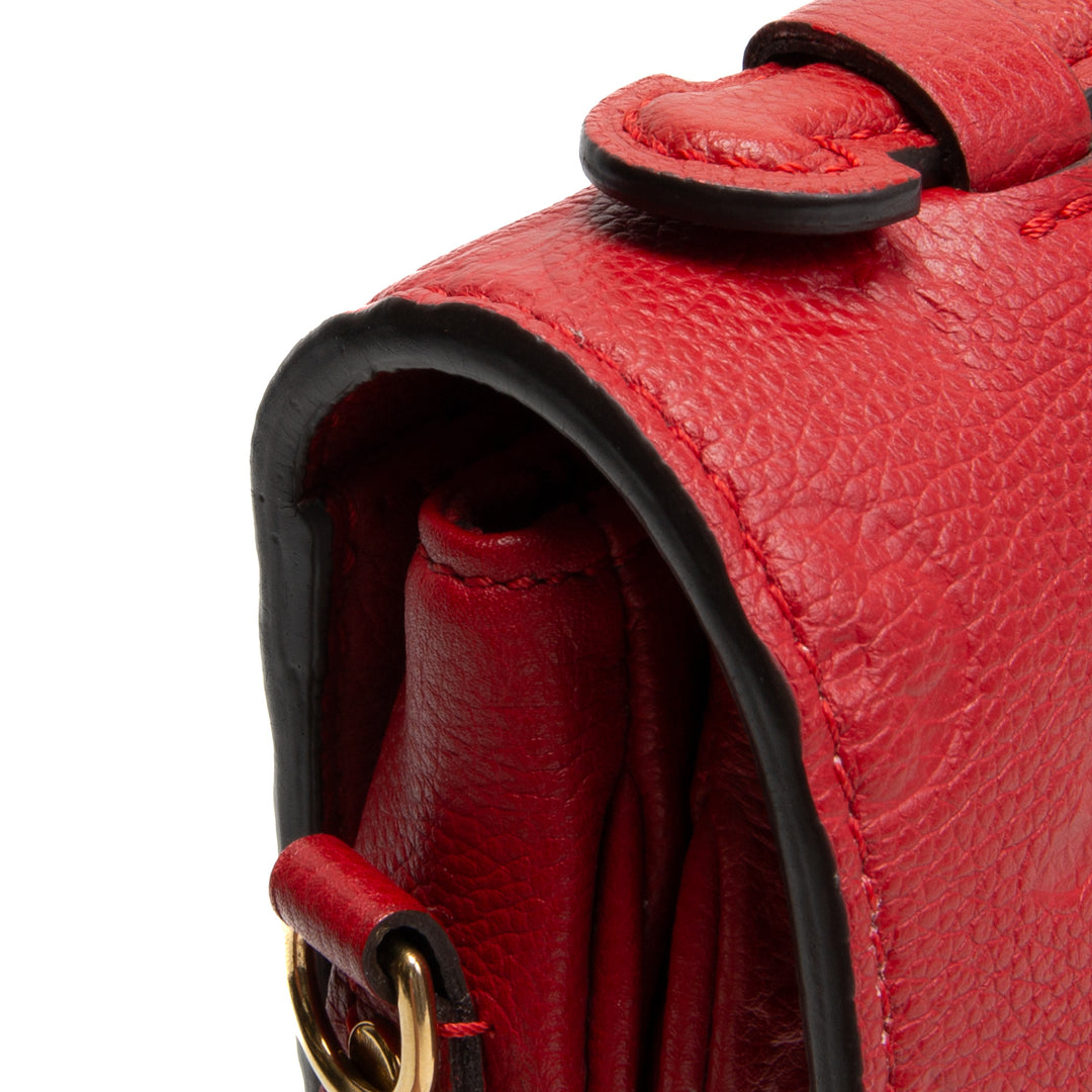 LOUIS VUITTON Monogramm Empreinte Pochette Metis - Rot