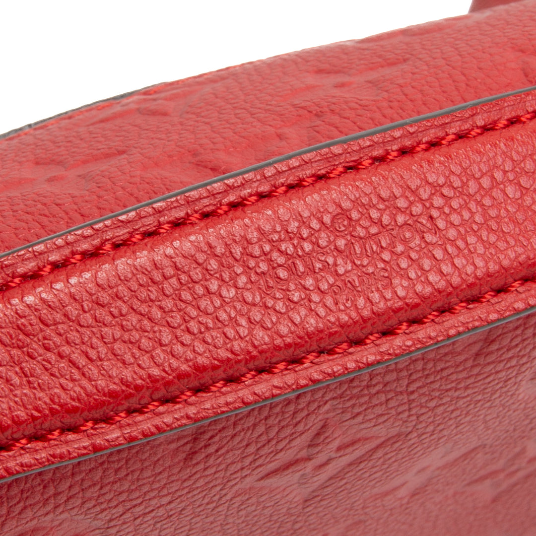 LOUIS VUITTON Monogramm Empreinte Pochette Metis - Rot