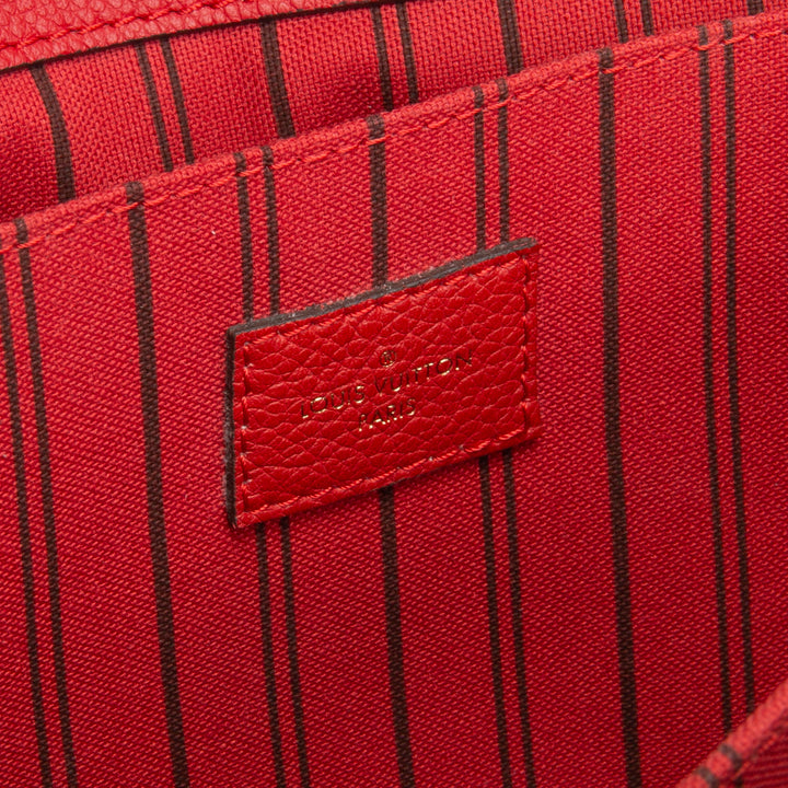 LOUIS VUITTON Monogramm Empreinte Pochette Metis - Rot