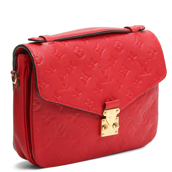 LOUIS VUITTON Monogramm Empreinte Pochette Metis - Rot