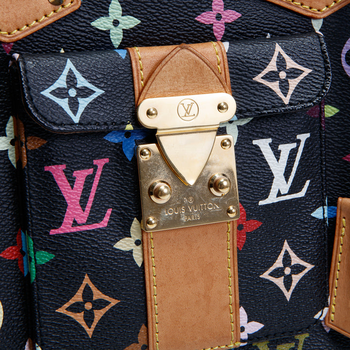 LOUIS VUITTON x TAKASHI MURAKAMI Vintage Speedy 30 Mehrfarbiges Monogramm-Schwarz