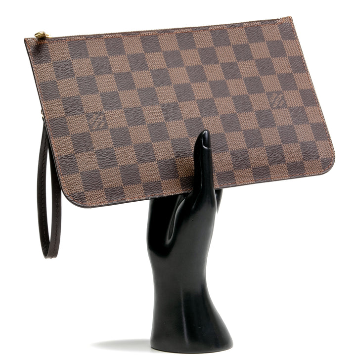 LOUIS VUITTON Damier Ebene Neverfull Pochette/Beutel