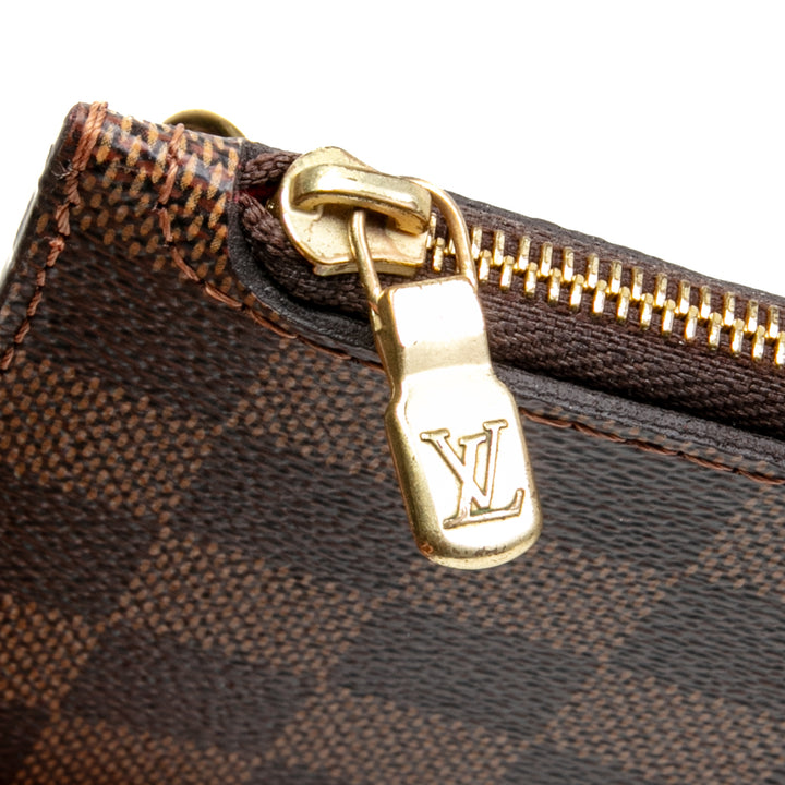 LOUIS VUITTON Damier Ebene Neverfull Pochette/Beutel