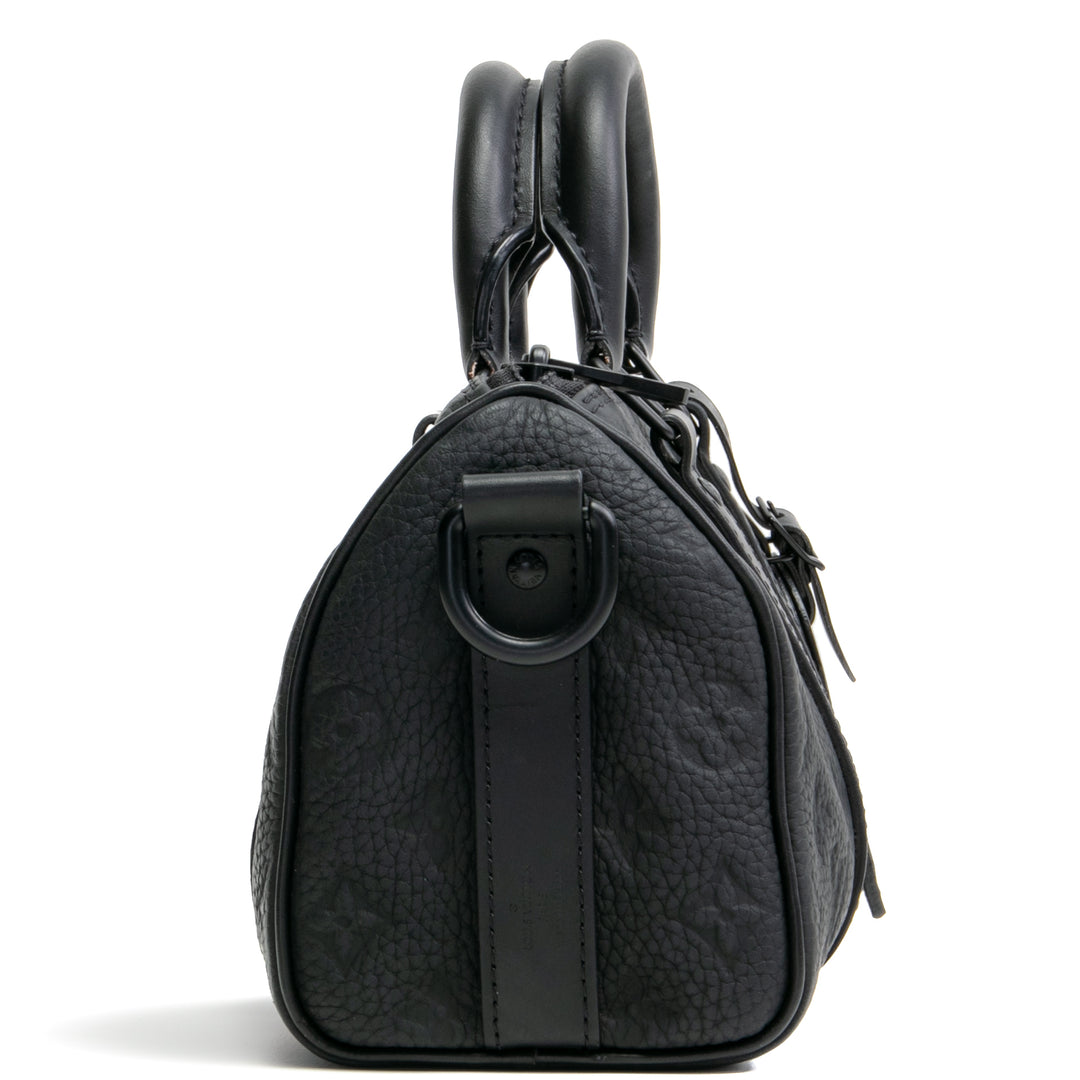 LOUIS VUITTON Taurillon Keepall Bandouliere 25 - Black