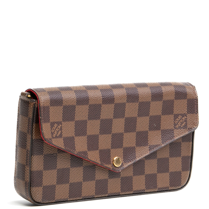 LOUIS VUITTON Fèlicie Pochette - Damier Ebene (Missing Insert) - OUTLET FINAL SALE