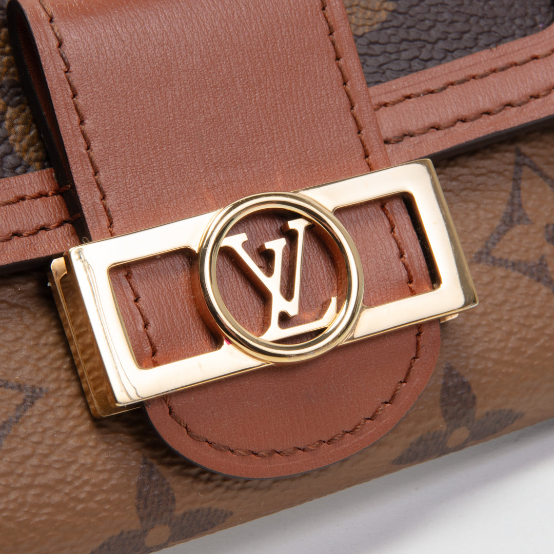 LOUIS VUITTON Dauphine Kompakte Geldbörse mit umgekehrtem Monogramm