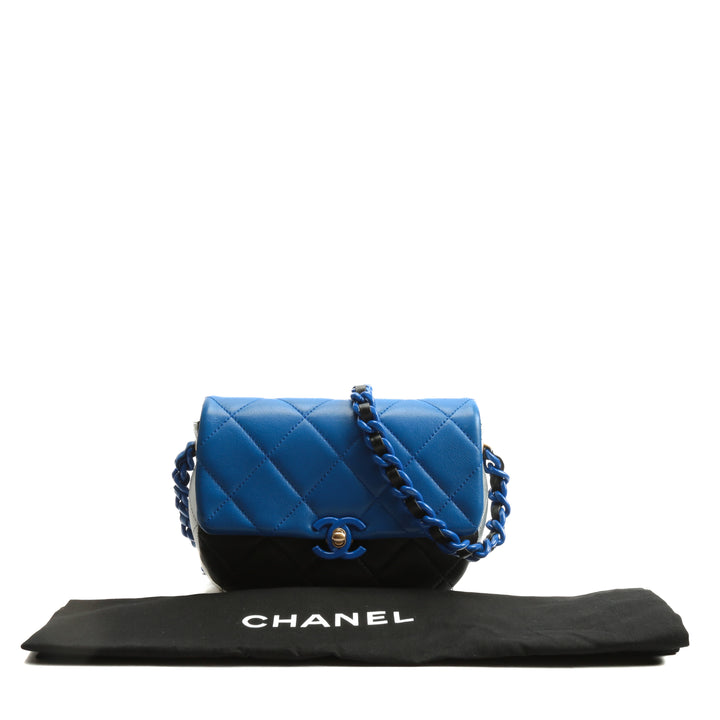 CHANEL Color Burst Umhängetasche - Blau