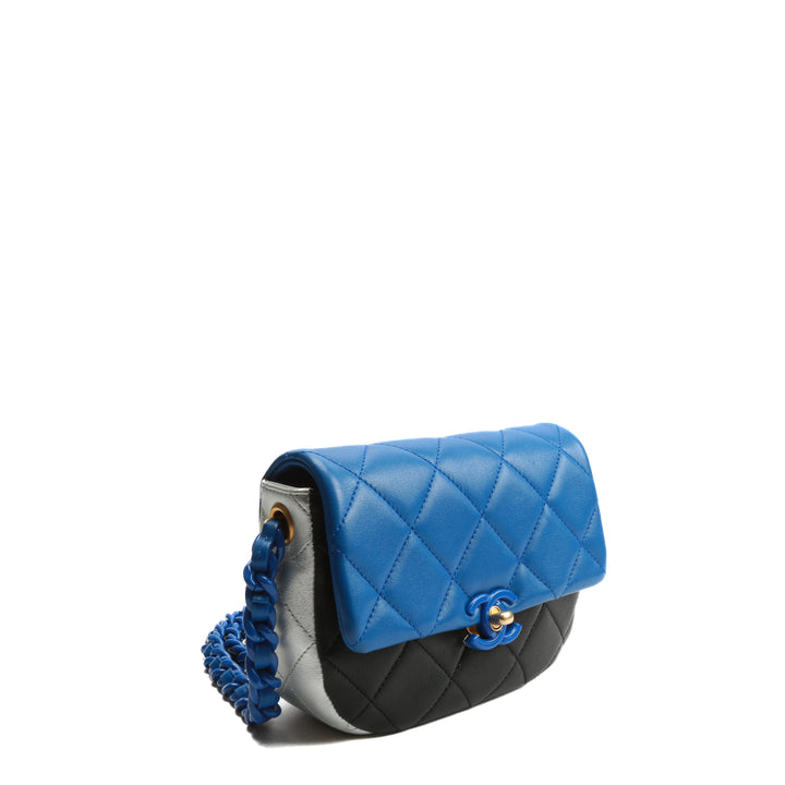 CHANEL Color Burst Umhängetasche - Blau