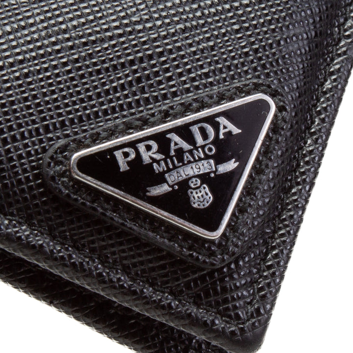 PRADA Saffiano Leather Bifold Wallet - Black