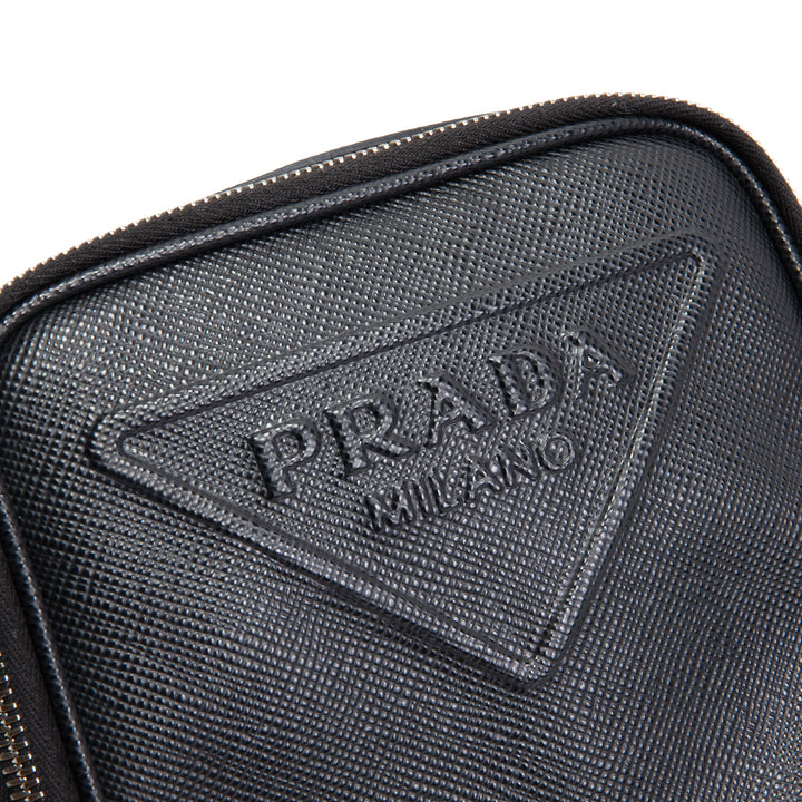 PRADA Umhängetasche aus Saffiano-Leder - Schwarz