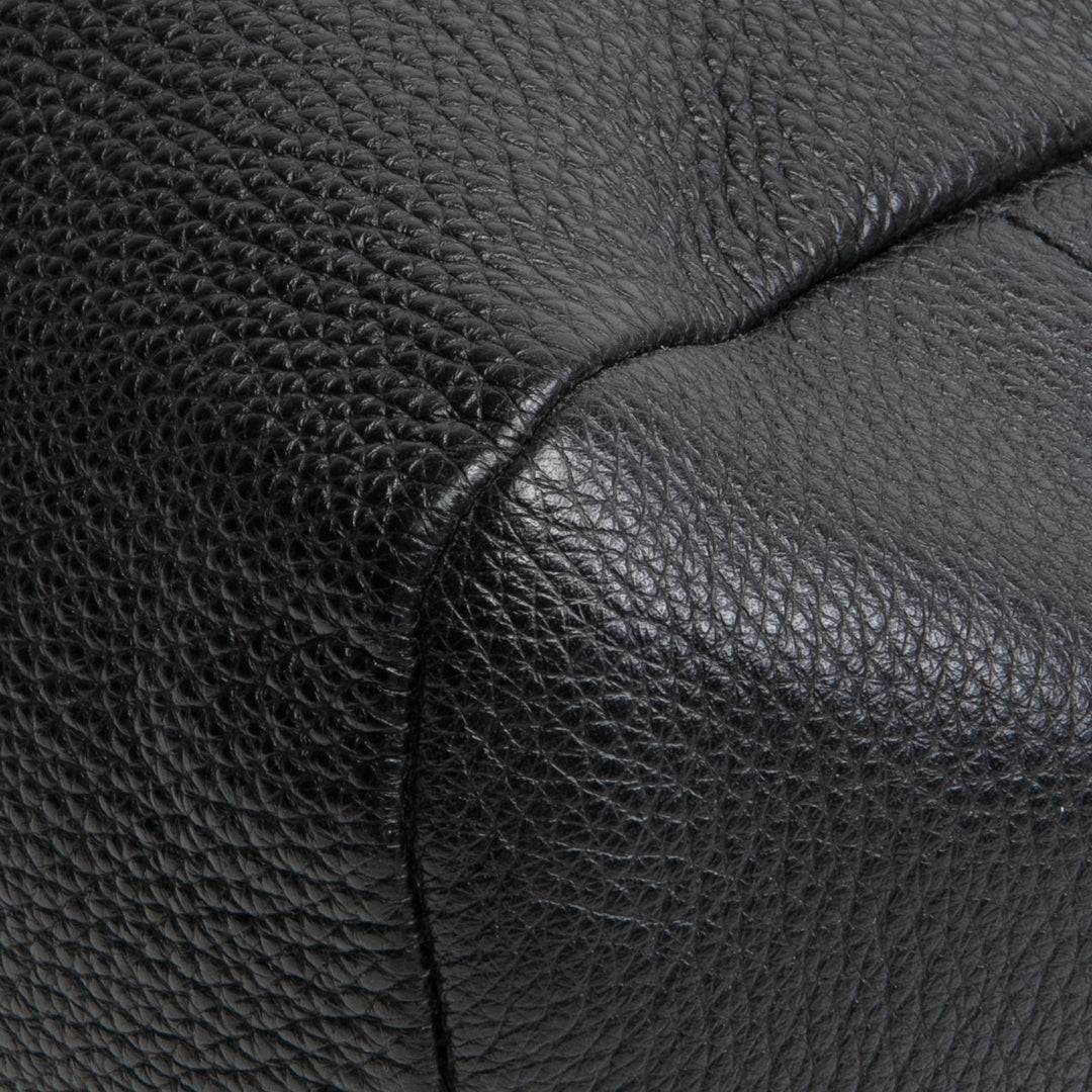 PRADA Embossed Logo Messenger - Black