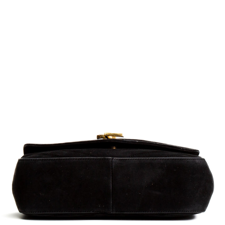 SAINT LAURENT Sulpice Flap Bag aus Wildleder - Schwarz - OUTLET FINAL SALE