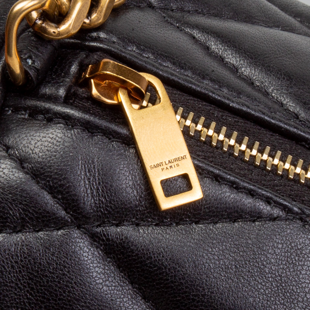 SAINT LAURENT Sade Mittelgroße Schlauchtasche - Schwarz