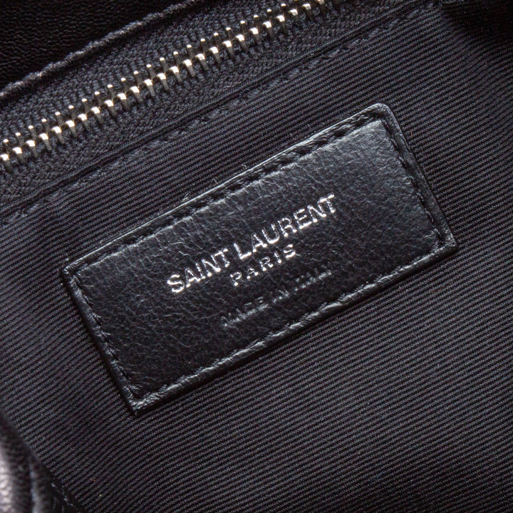 SAINT LAURENT Kleine Loulou Puffer-Umhängetasche - Schwarz