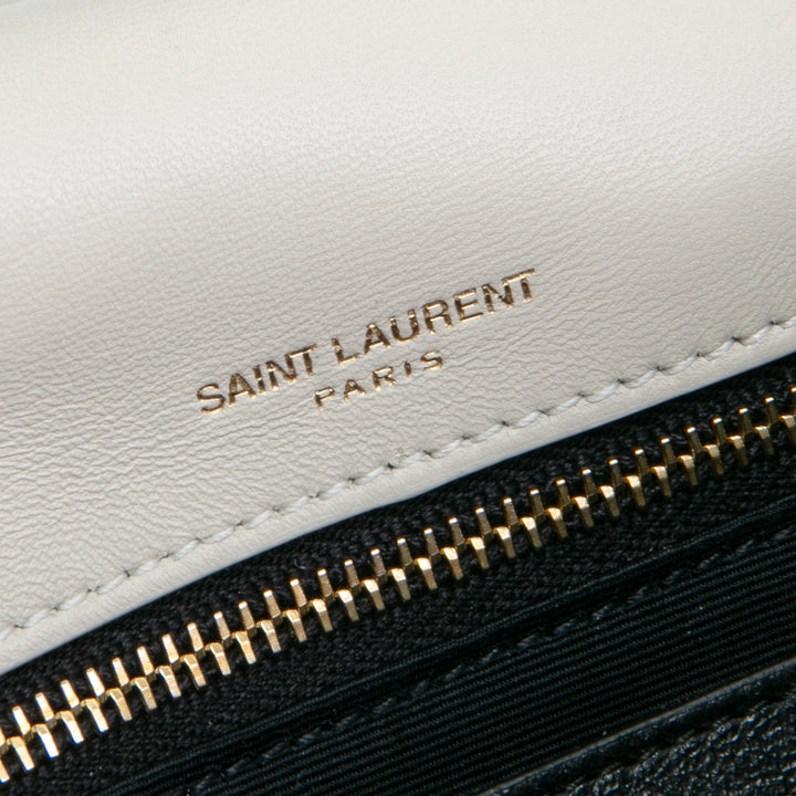 SAINT LAURENT Kleine Calypso Umhängetasche - Blanc Vintage