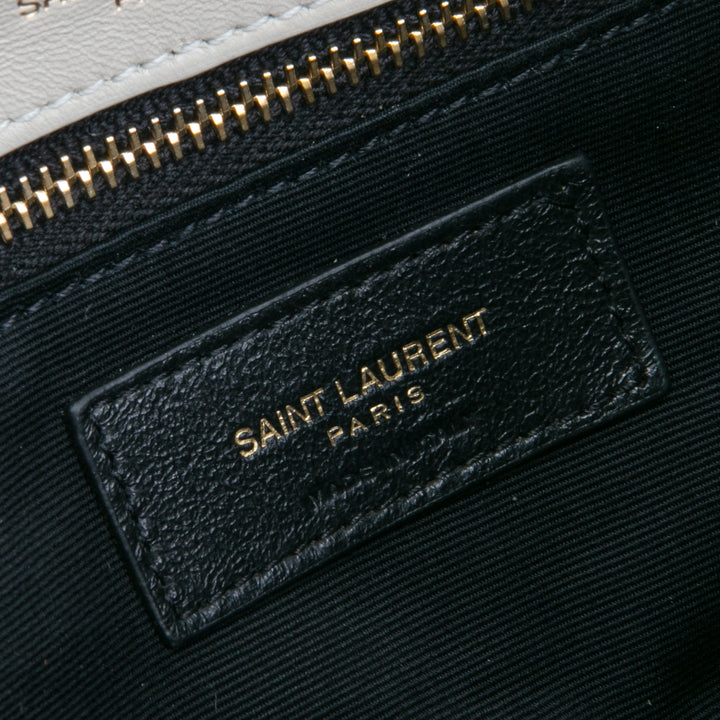 SAINT LAURENT Kleine Calypso Umhängetasche - Blanc Vintage