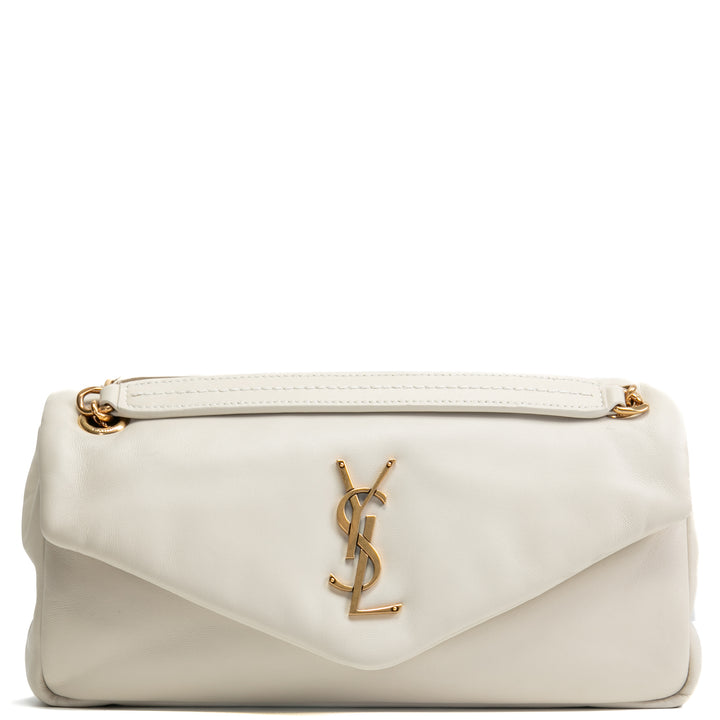 SAINT LAURENT Kleine Calypso Umhängetasche - Blanc Vintage