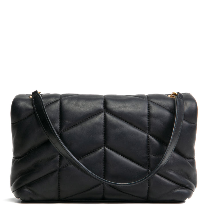 SAINT LAURENT Toy Lou Puffer Bag- Black