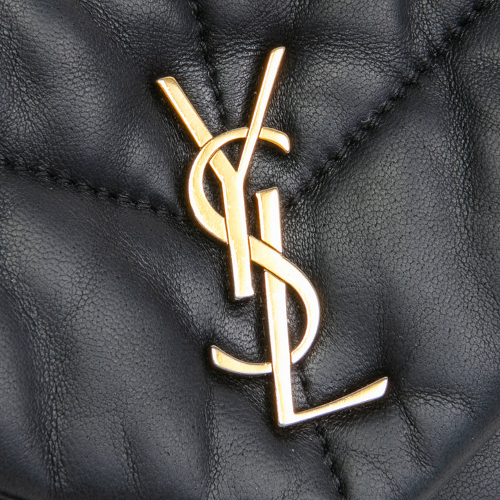 SAINT LAURENT Toy Lou Puffer Bag- Black