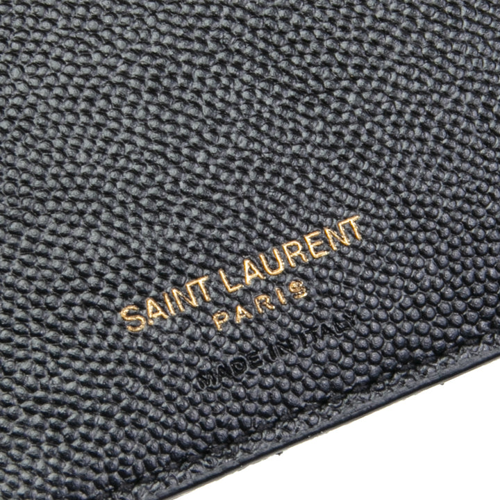 SAINT LAURENT Cassandra Bifold Compact Wallet - Black