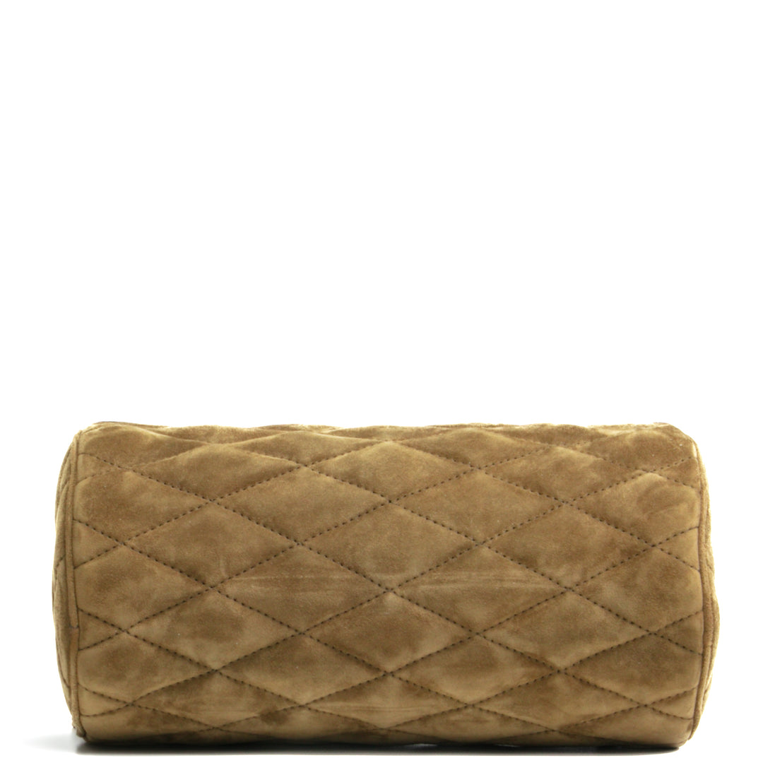 SAINT LAURENT Small Sade Tube Bag - Olive Green